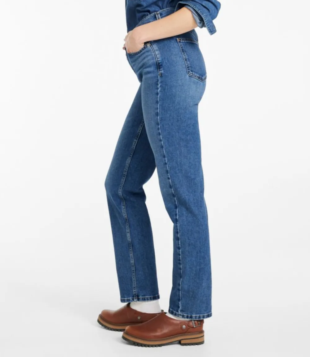 "Women's 207 Vintage Jeans, High-Rise Straight-Leg"-L.L.Bean Cheap