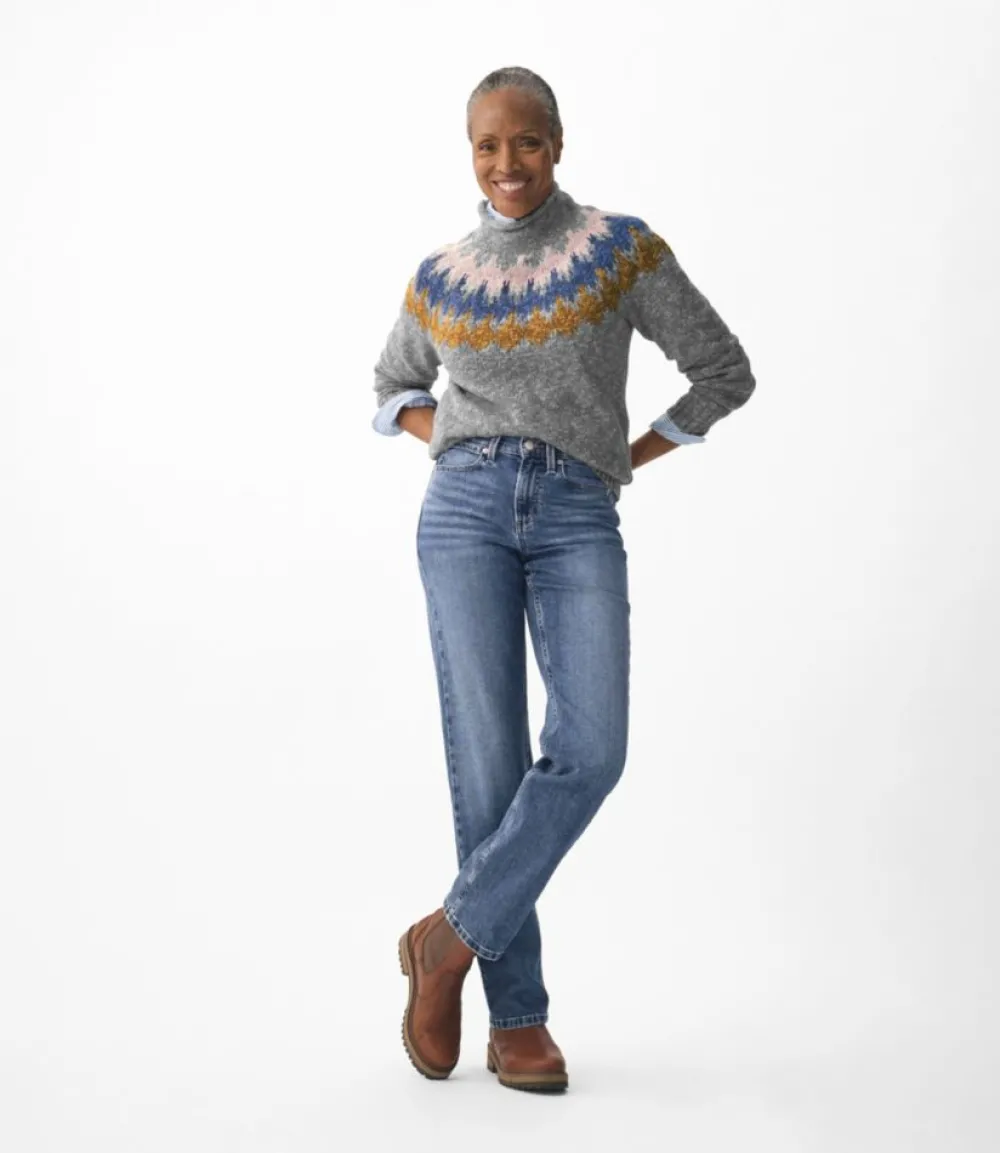 "Women's 207 Vintage Jeans, High-Rise Straight-Leg"-L.L.Bean Cheap