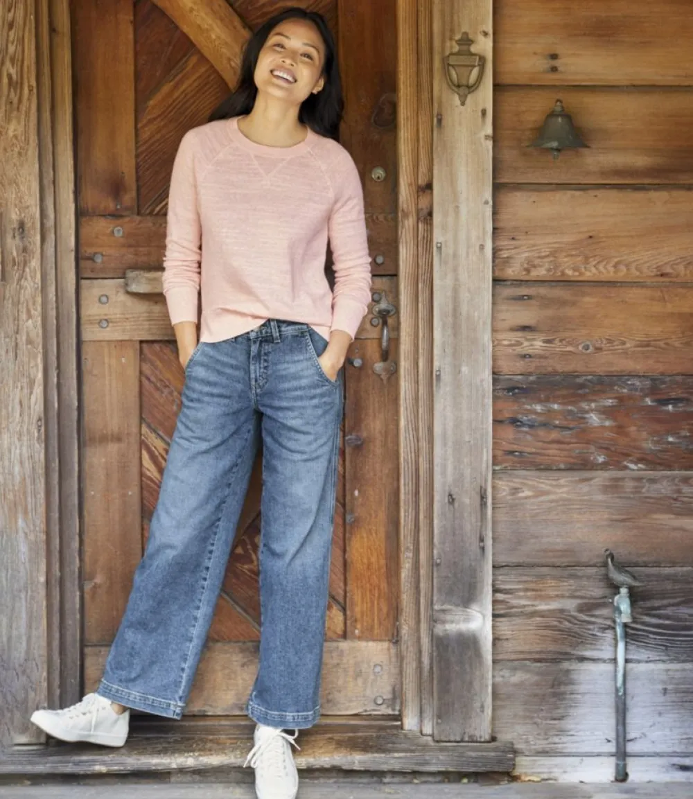 "Women's 207 Vintage Jeans, High-Rise Wide-Leg"-L.L.Bean New