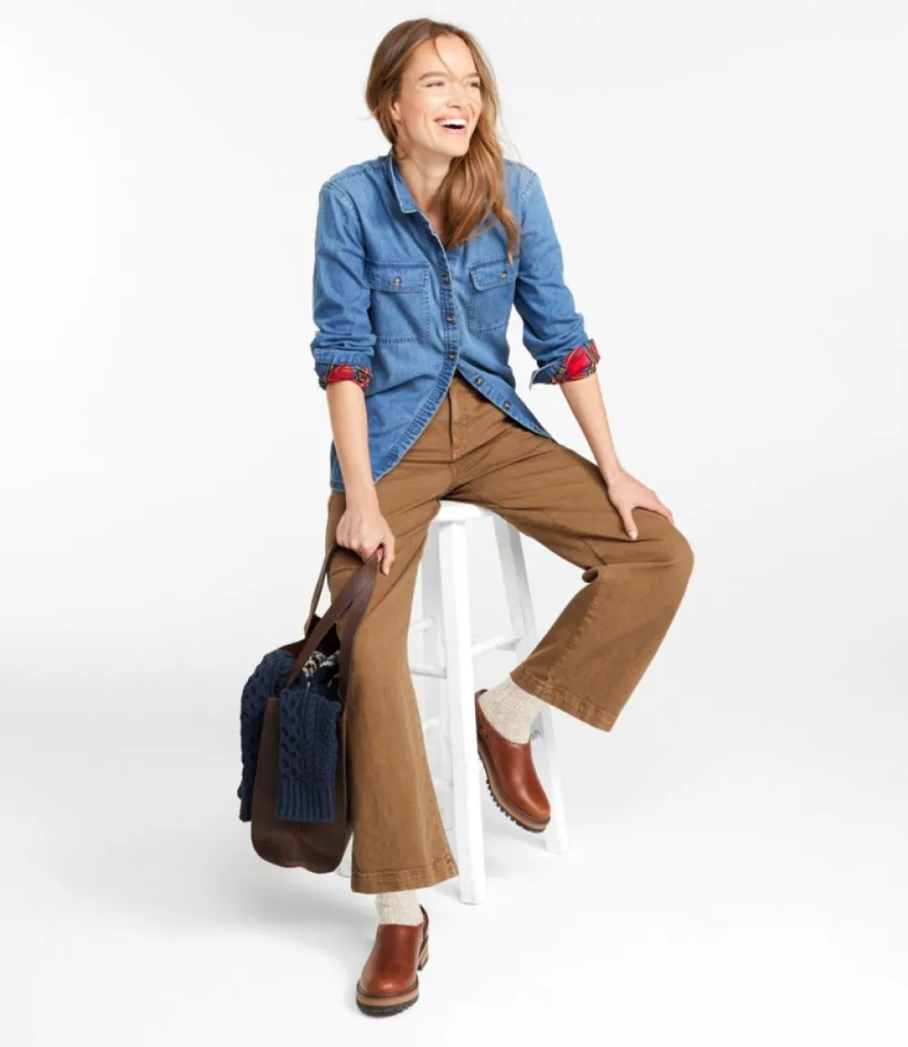 "Women's 207 Vintage Jeans, High-Rise Wide-Leg Colors"-L.L.Bean Outlet