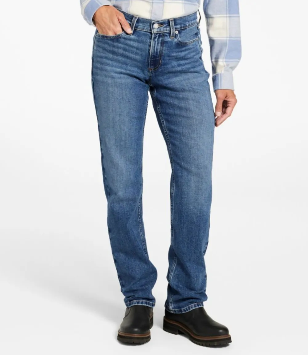 "Women's 207 Vintage Jeans, Mid-Rise Relaxed Straight-Leg"-L.L.Bean Cheap