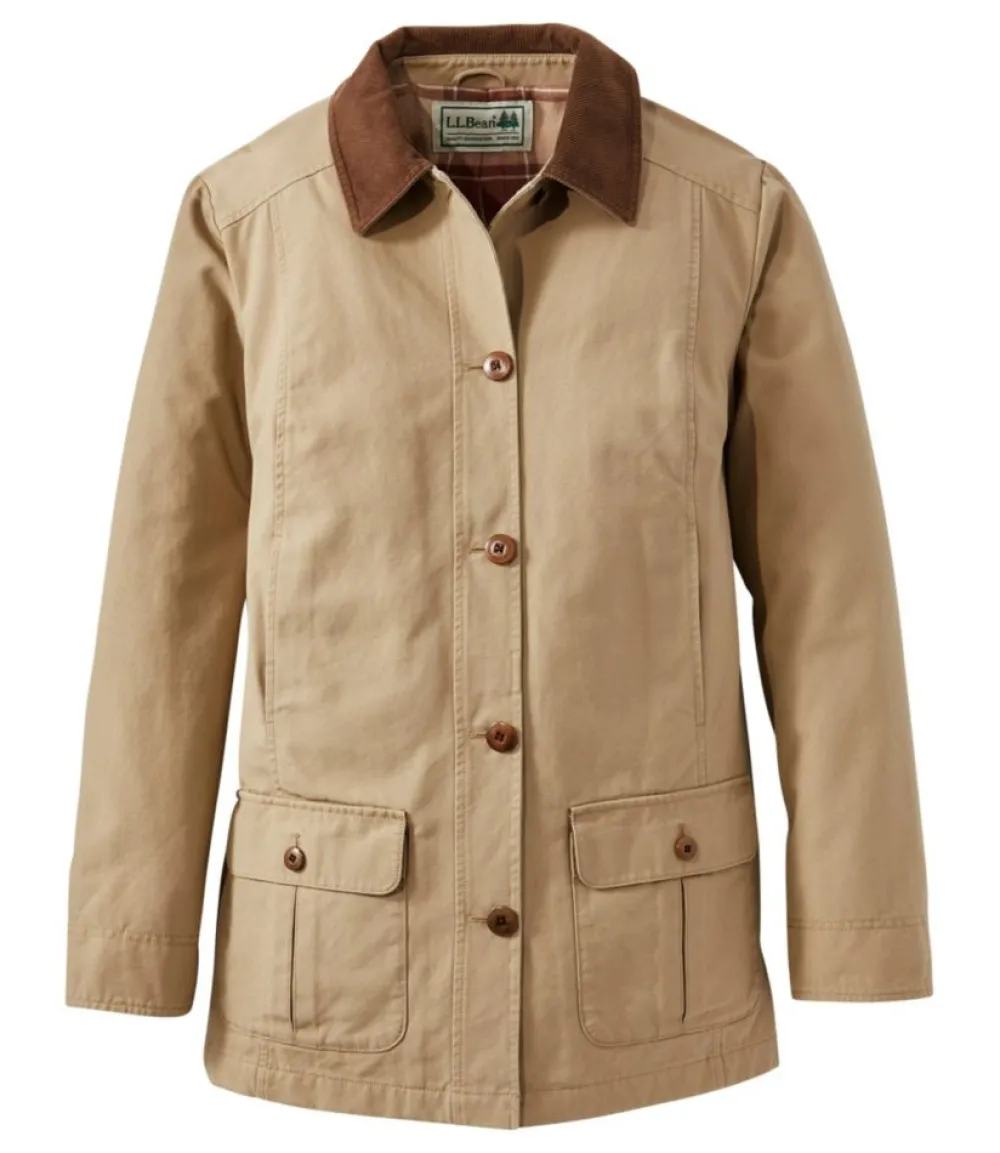 "Women's Adirondack Barn Coat, Flannel-Lined"-L.L.Bean Cheap