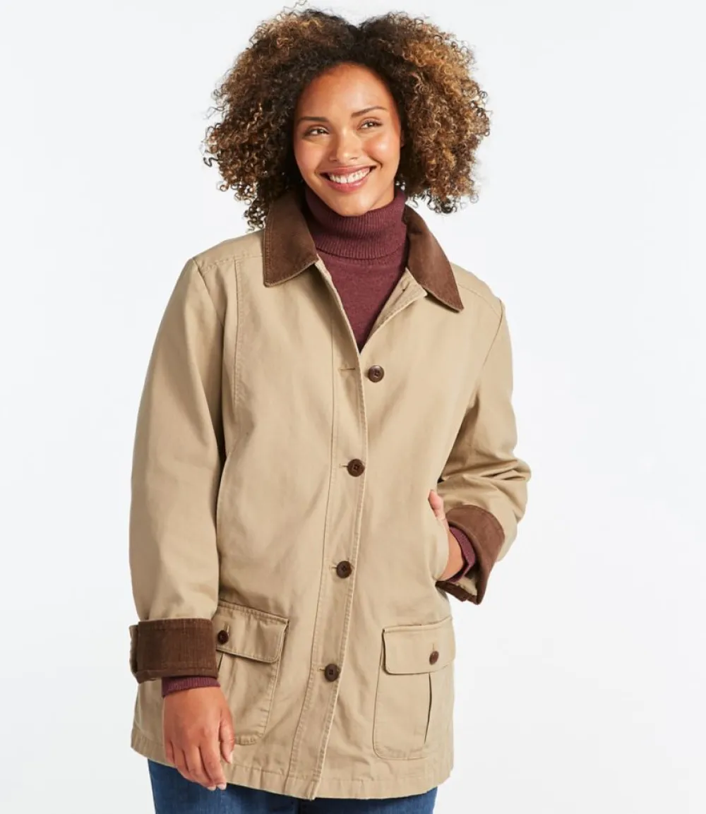 "Women's Adirondack Barn Coat, Flannel-Lined"-L.L.Bean Cheap