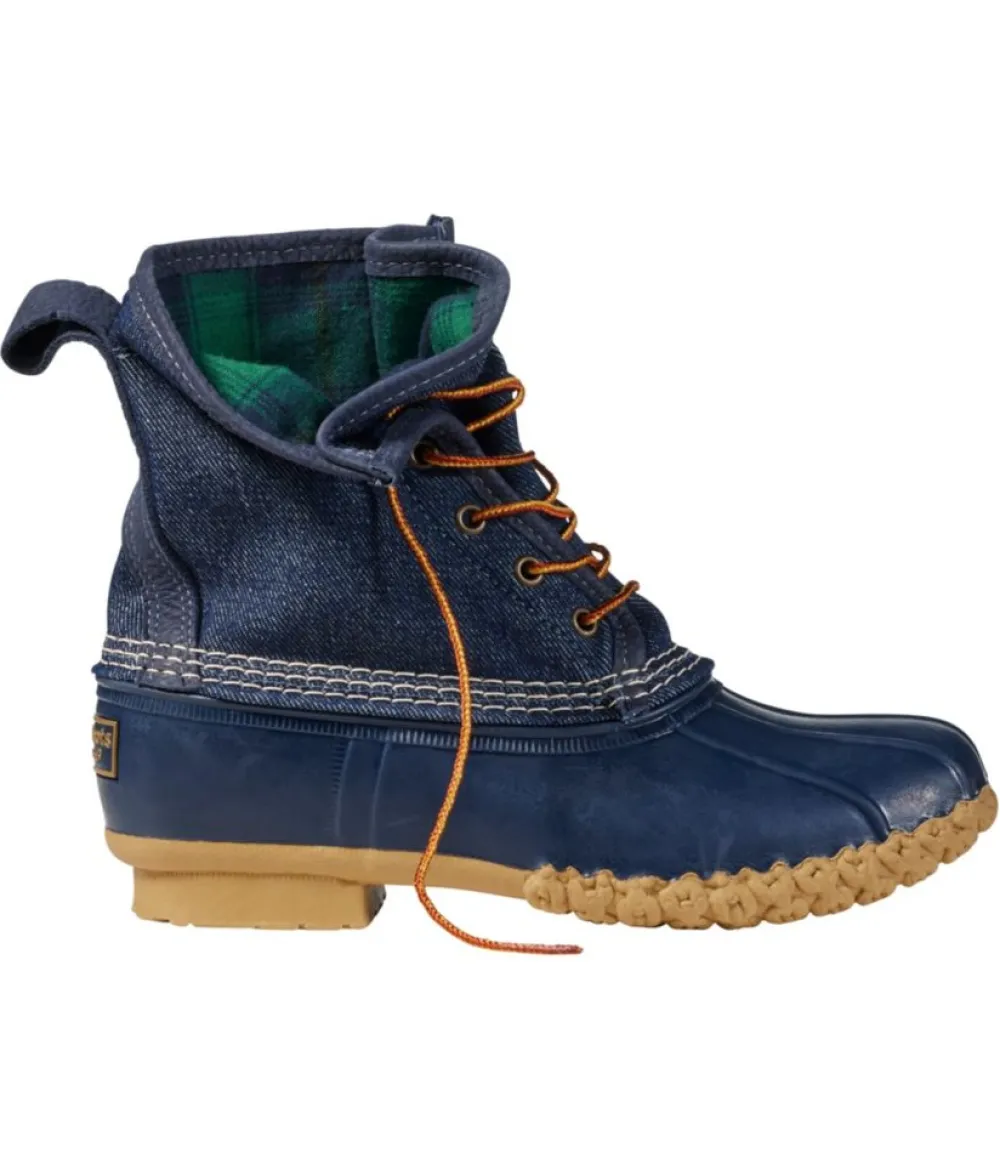 "Women's Bean Boots, 8" Denim Insulated Flannel-Lined"-L.L.Bean Store