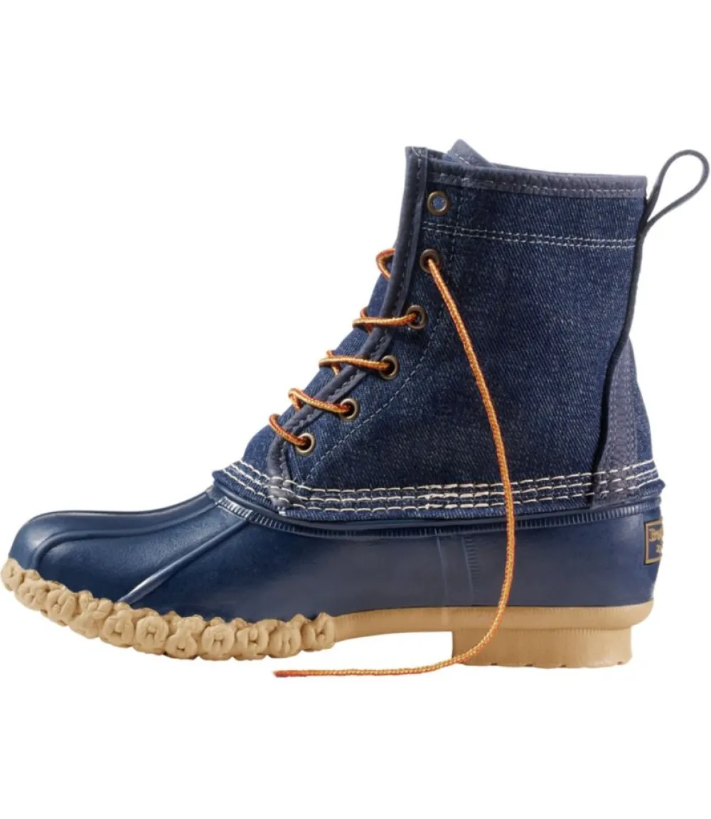 "Women's Bean Boots, 8" Denim Insulated Flannel-Lined"-L.L.Bean Store