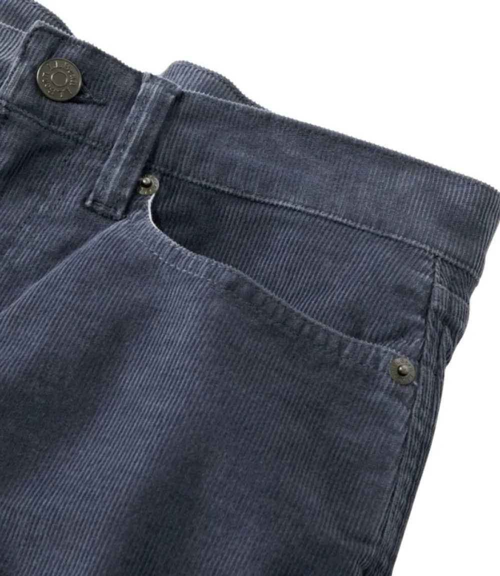 "Women's BeanFlex Five-Pocket Corduroy Pants, Mid-Rise Straight-Leg"-L.L.Bean Best