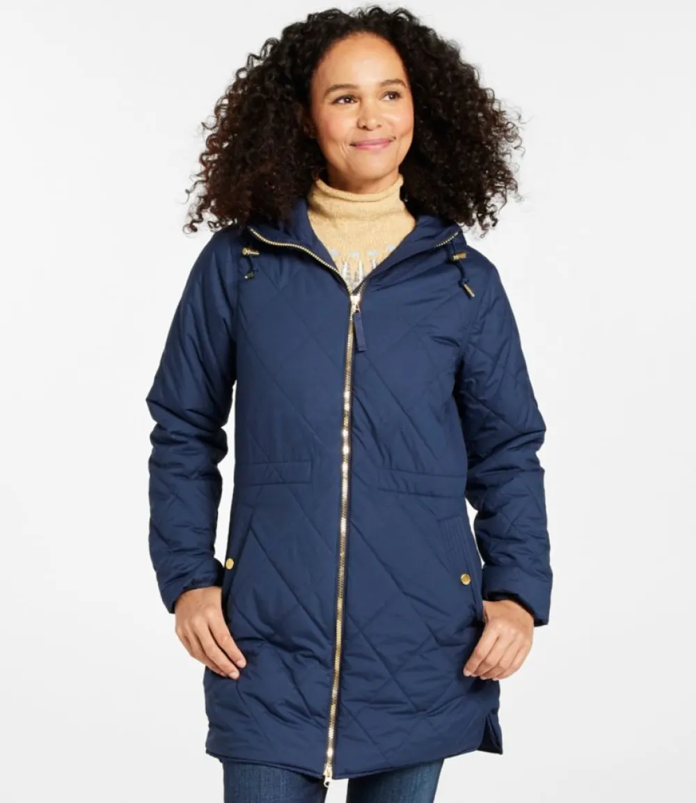 "Women's Bean's Cozy Quilted Coat"-L.L.Bean Flash Sale