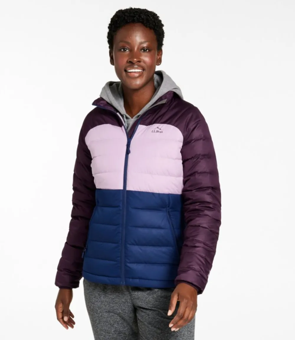 "Women's Bean's Down Jacket, Colorblock"-L.L.Bean Flash Sale