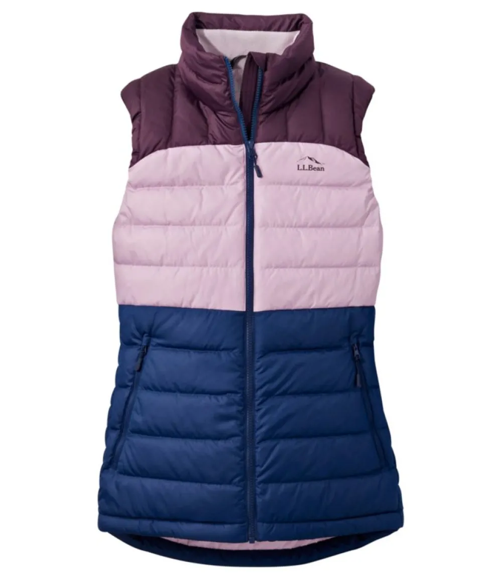 "Women's Bean's Down Vest, Colorblock"-L.L.Bean Fashion