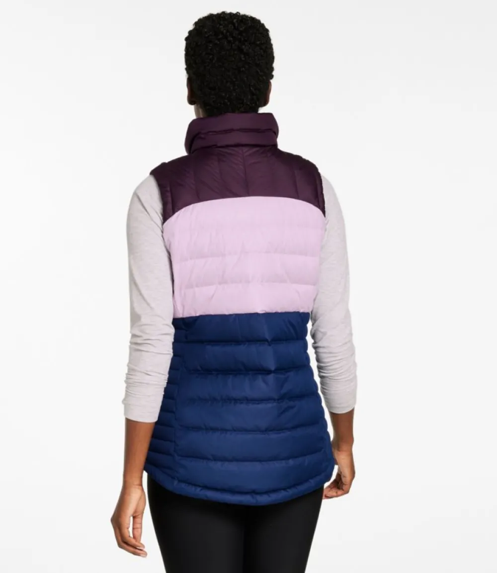 "Women's Bean's Down Vest, Colorblock"-L.L.Bean Fashion