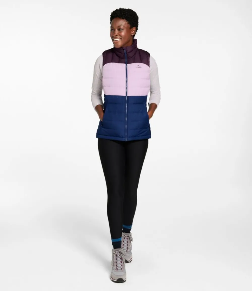 "Women's Bean's Down Vest, Colorblock"-L.L.Bean Fashion