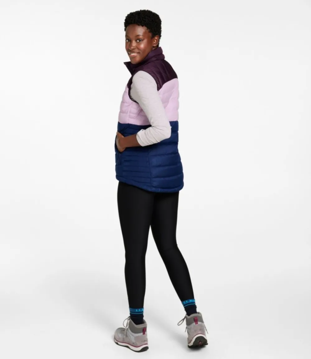 "Women's Bean's Down Vest, Colorblock"-L.L.Bean Fashion