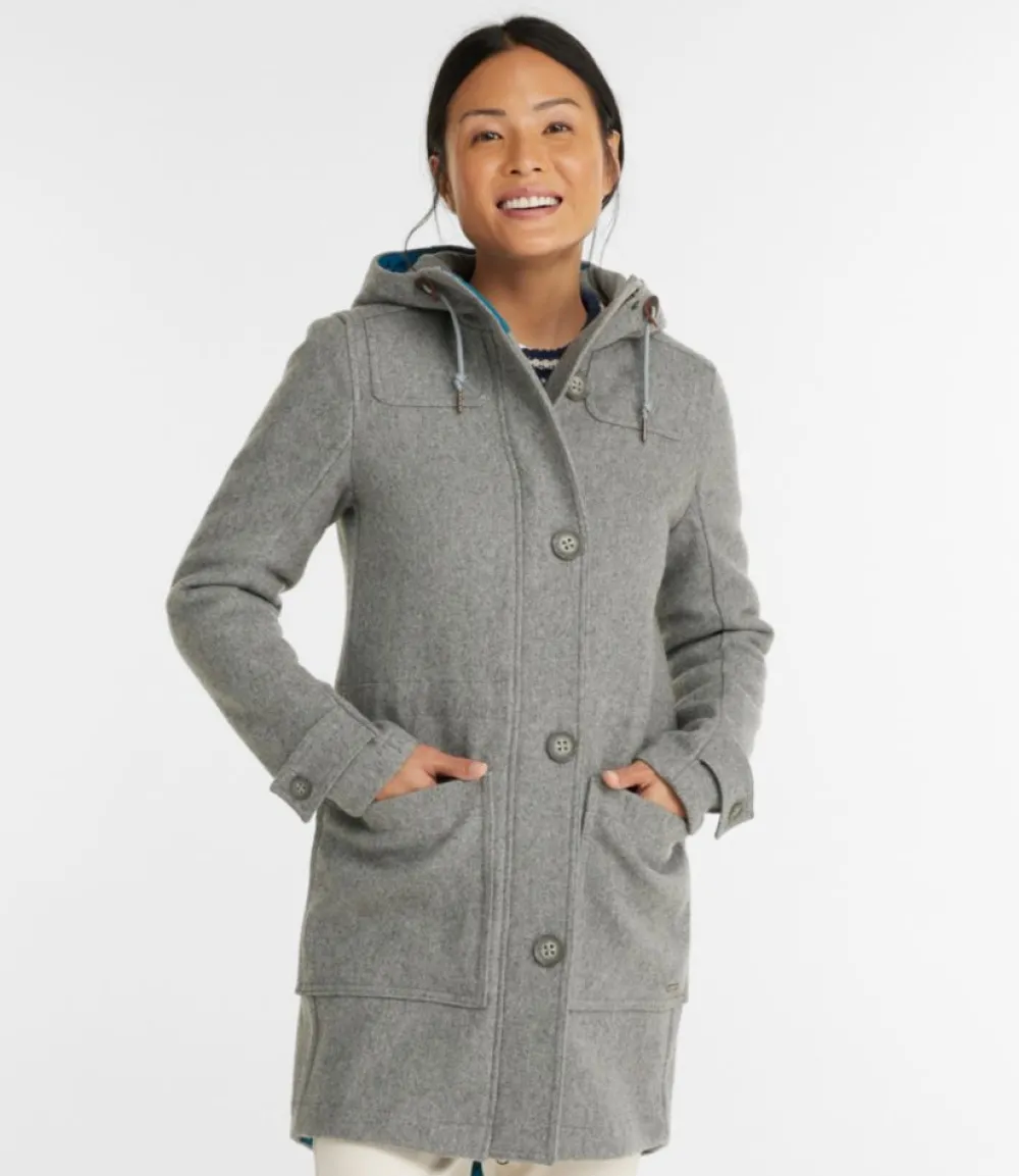 "Women's Bean's West End Wool Coat"-L.L.Bean Discount