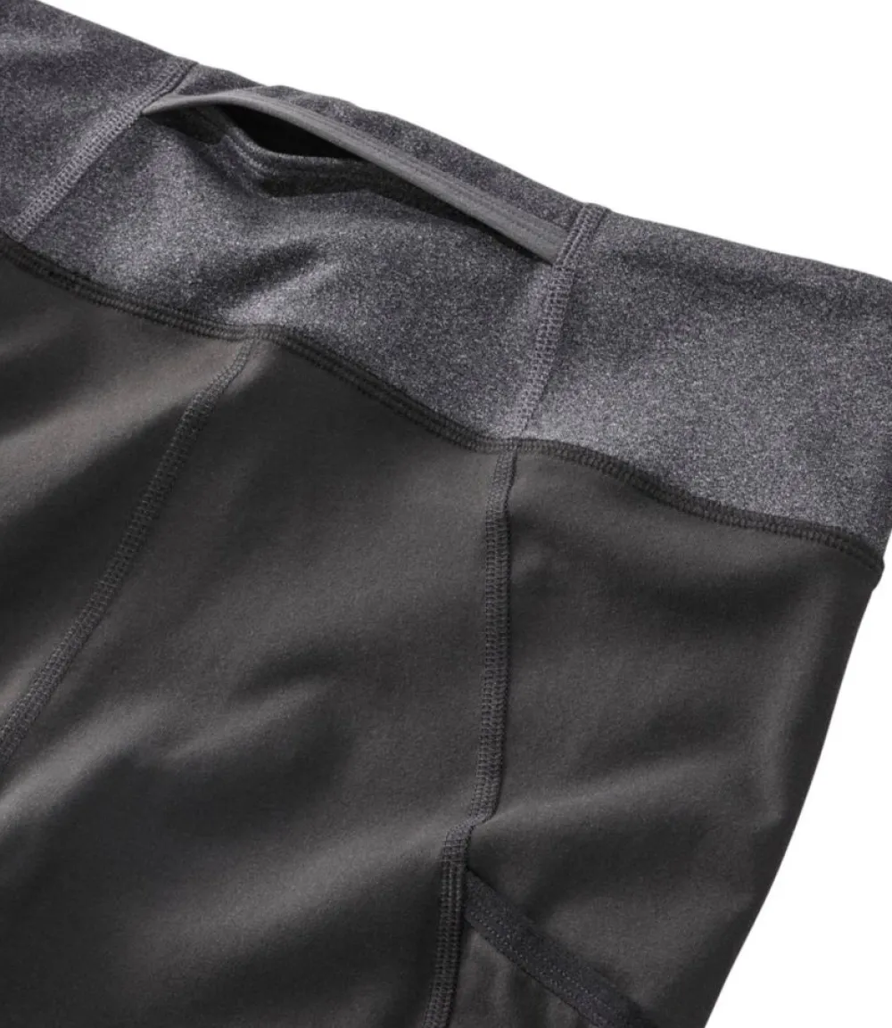 "Women's Boundless Performance Pocket Tights, Mid-Rise Colorblock"-L.L.Bean Cheap