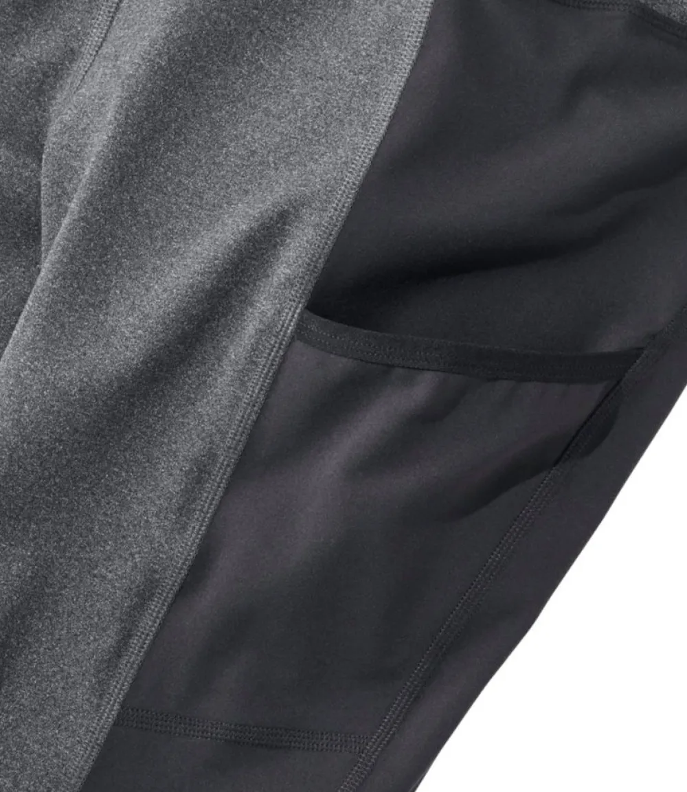 "Women's Boundless Performance Pocket Tights, Mid-Rise Colorblock"-L.L.Bean Cheap