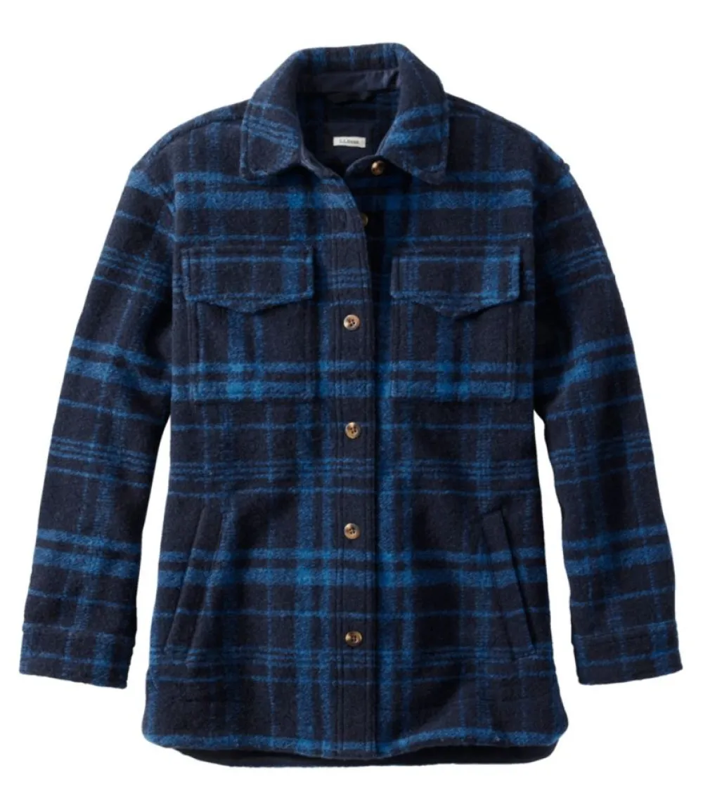 "Women's Brushed Plaid Shacket"-L.L.Bean Cheap