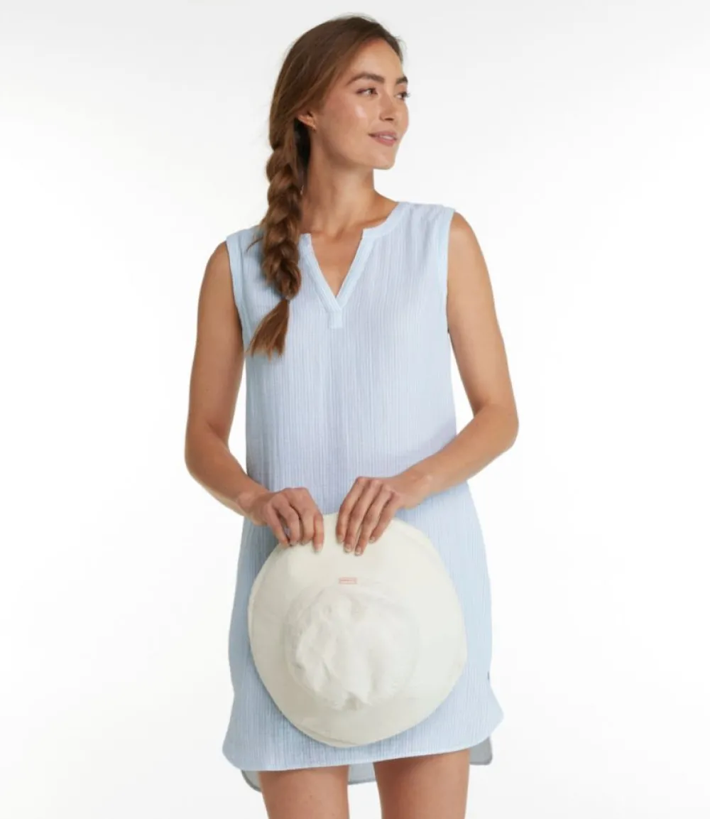 "Women's Cloud Gauze Cover-Up Dress, Stripe"-L.L.Bean Best