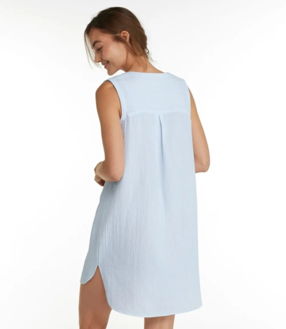 "Women's Cloud Gauze Cover-Up Dress, Stripe"-L.L.Bean Best