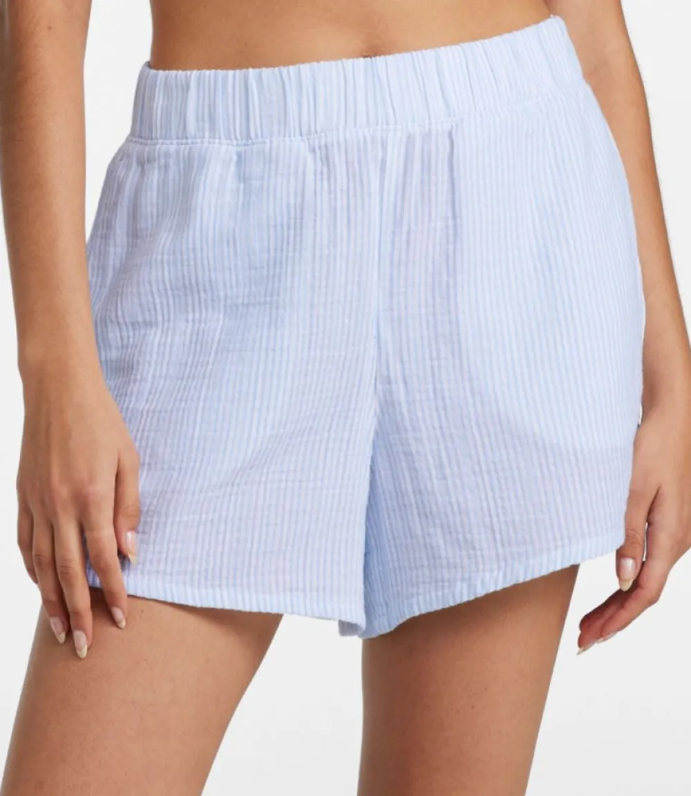 "Women's Cloud Gauze Cover-Up Shorts, Stripe"-L.L.Bean Outlet