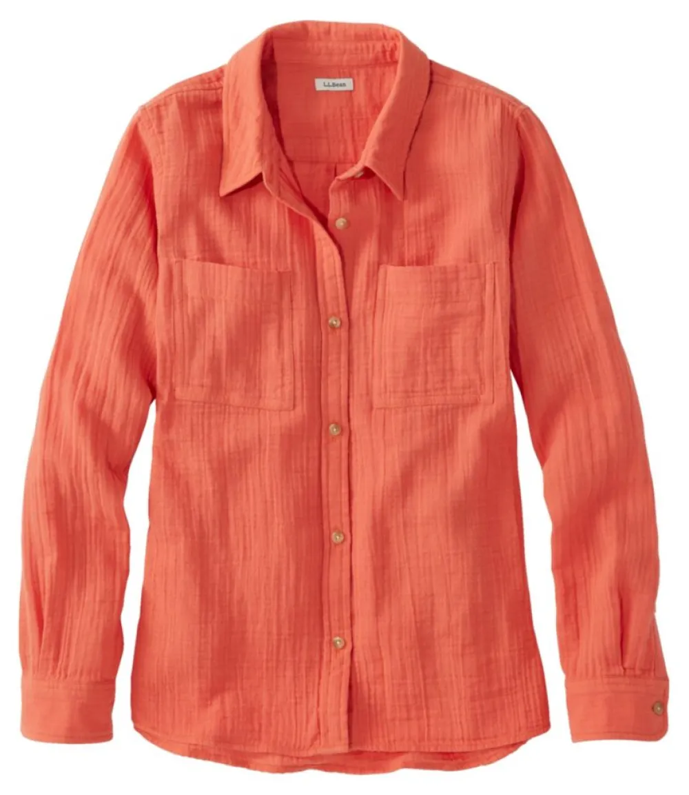 "Women's Cloud Gauze Shirt, Long-Sleeve"-L.L.Bean Flash Sale