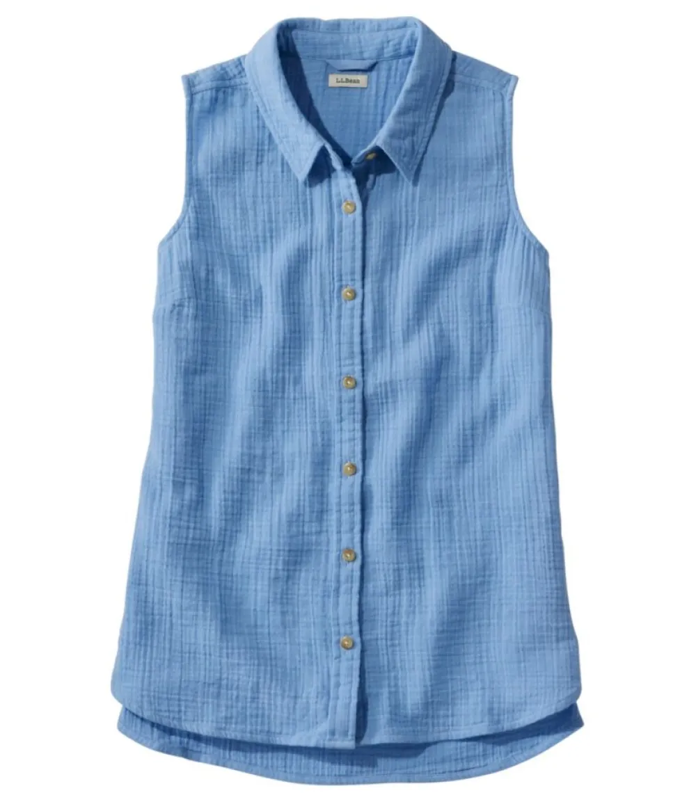 "Women's Cloud Gauze Sleeveless Shirt"-L.L.Bean Discount