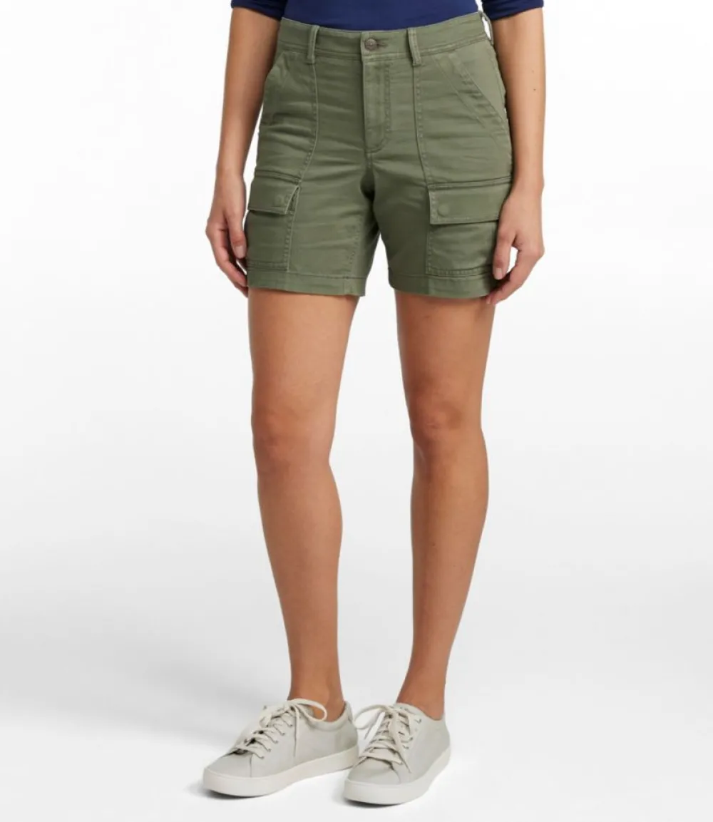 "Women's Comfort Stretch Shorts, Cargo 7""-L.L.Bean Best