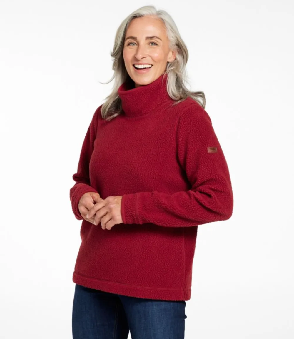 "Women's Cozy Cottage Fleece, Funnelneck Pullover"-L.L.Bean Discount