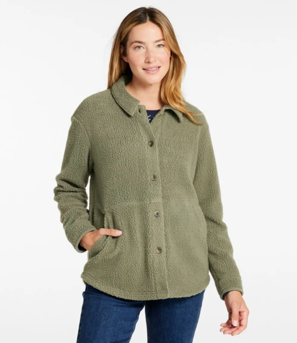"Women's Cozy Cottage Fleece, Shirt"-L.L.Bean Fashion