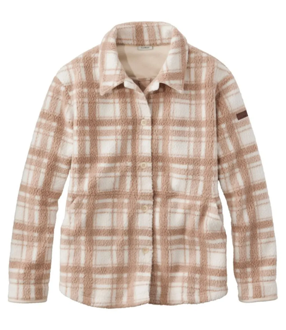 "Women's Cozy Cottage Fleece, Shirt Print"-L.L.Bean Best Sale