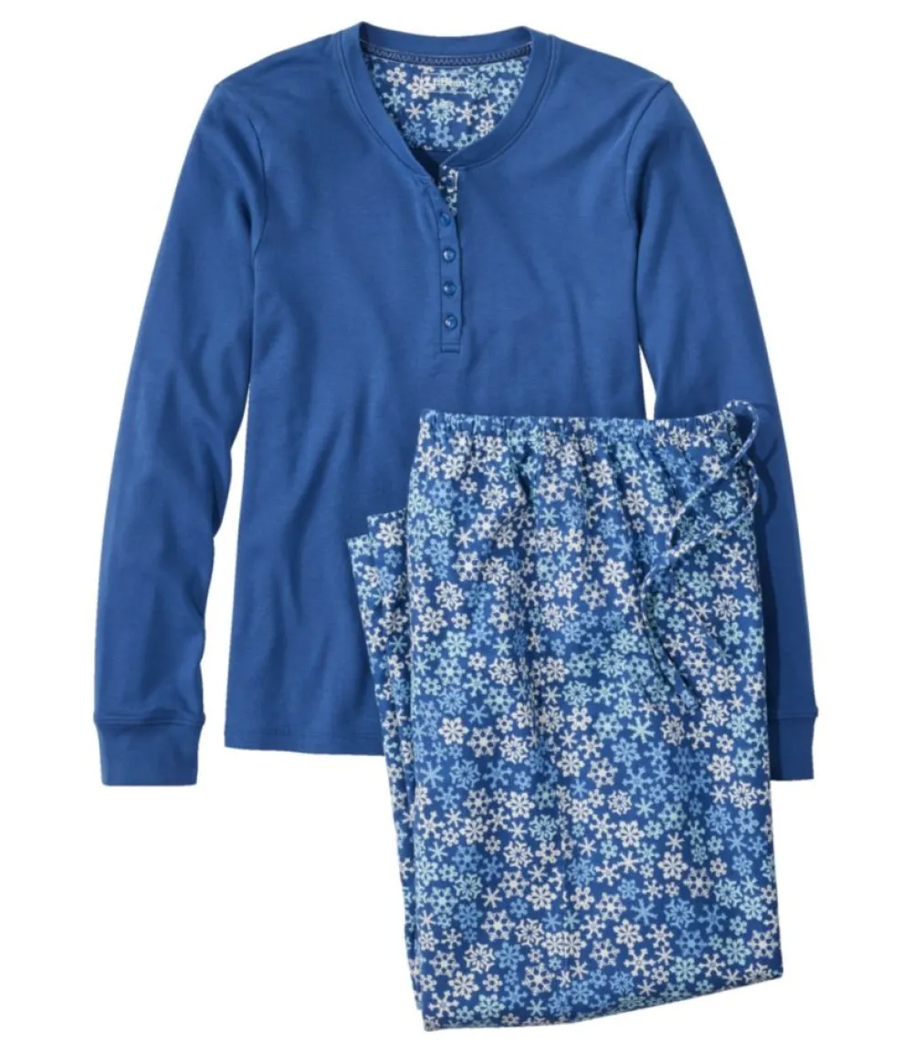 "Women's Cozy PJ Set, Print"-L.L.Bean Fashion