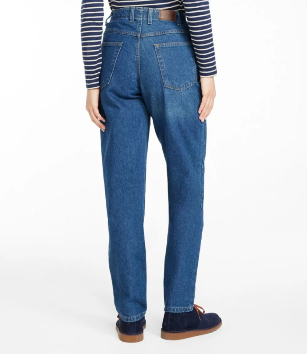 "Women's Double L® Jeans, Ultra High-Rise Comfort Waist Tapered Leg"-L.L.Bean New