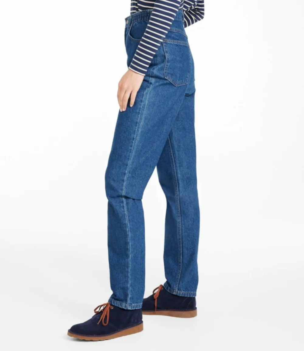 "Women's Double L® Jeans, Ultra High-Rise Comfort Waist Tapered Leg"-L.L.Bean New