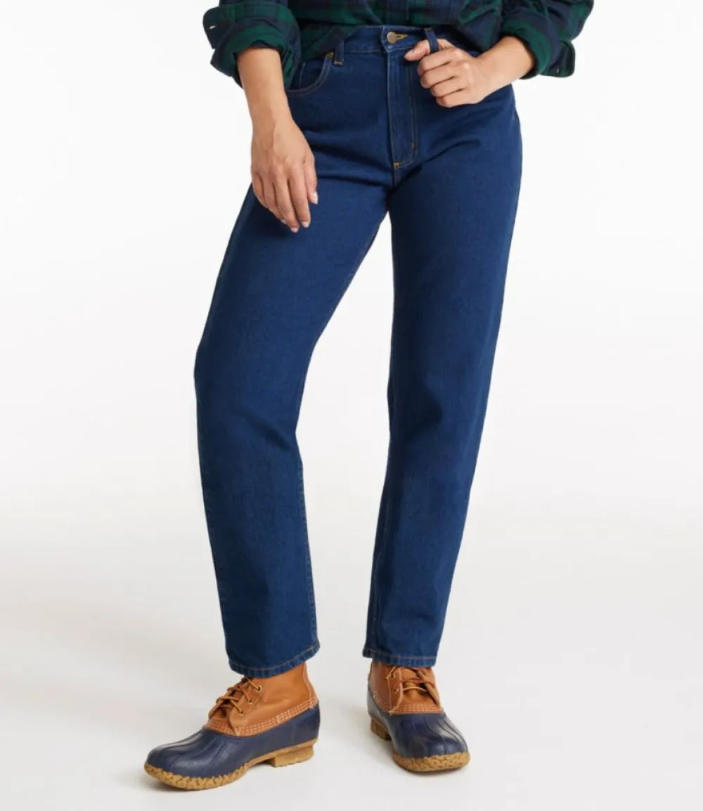 "Women's Double L® Jeans, Ultra High-Rise Relaxed Tapered-Leg"-L.L.Bean Flash Sale