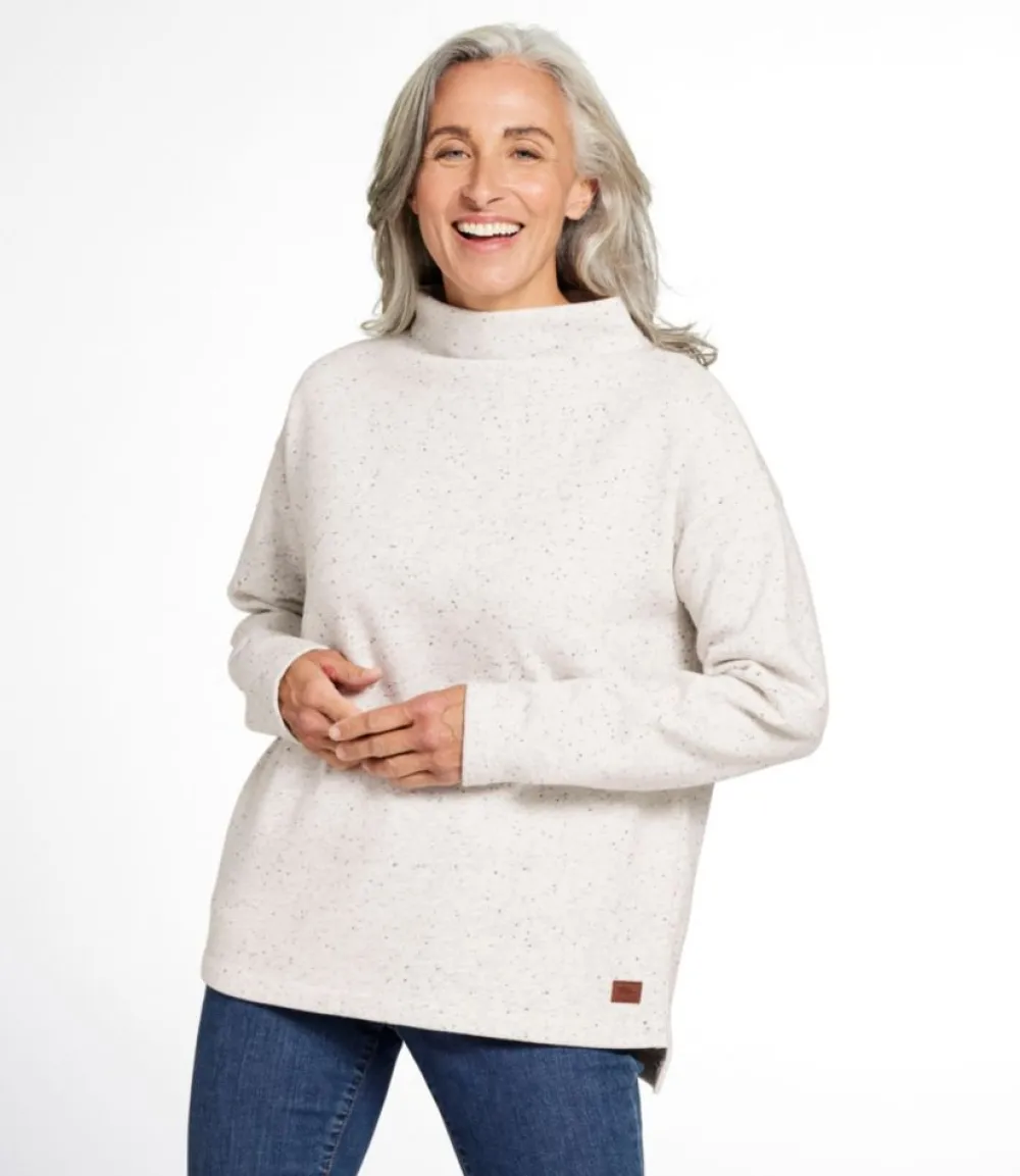 "Women's Double L Soft Donegal Sweatshirt, Funnelneck"-L.L.Bean Sale