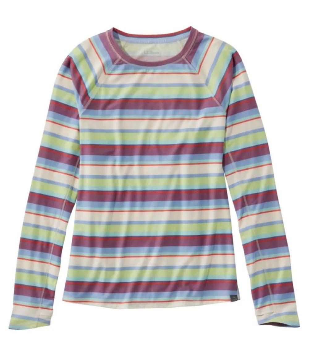 "Women's Everyday SunSmart® Tee, Crewneck Long-Sleeve Stripe"-L.L.Bean Best