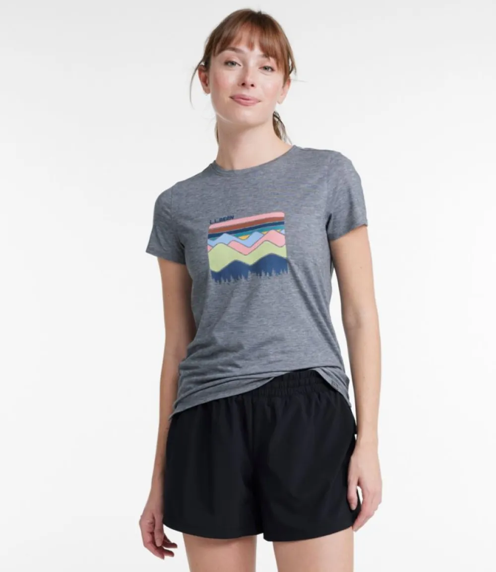 "Women's Everyday SunSmart® Tee, Short-Sleeve Graphic"-L.L.Bean Online