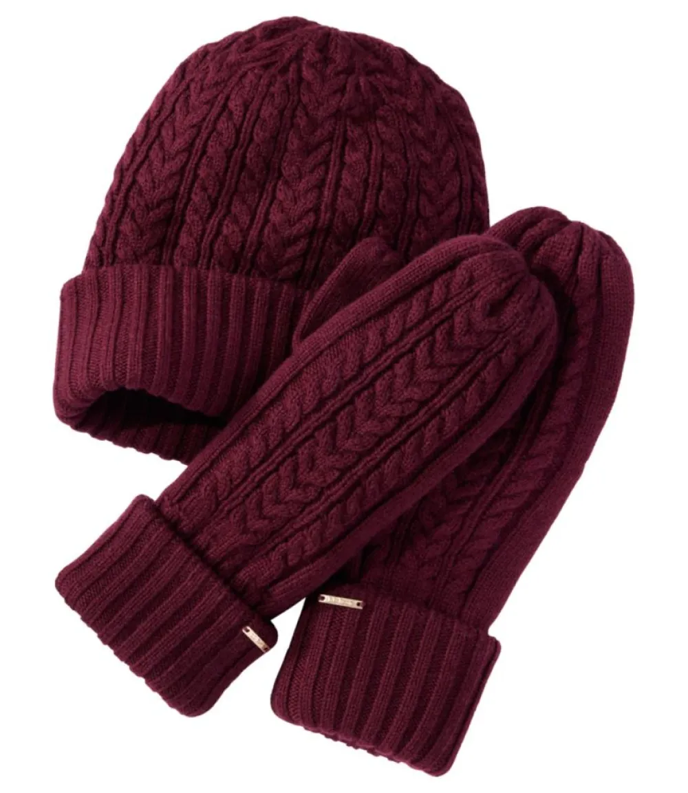 "Women's Heritage Cable Gift Set"-L.L.Bean Best Sale