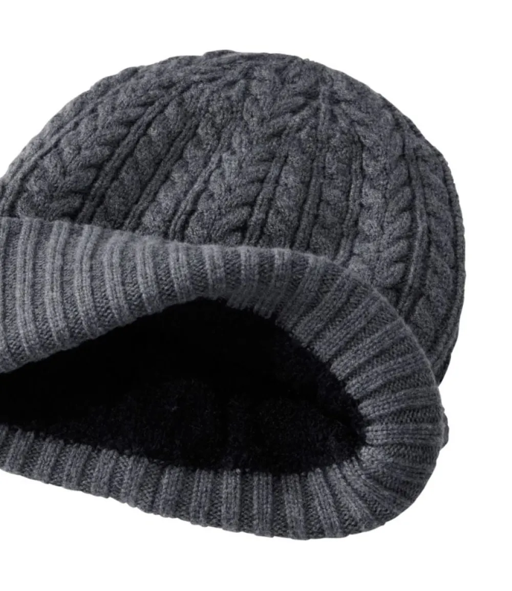 "Women's Heritage Cable Hat"-L.L.Bean Shop