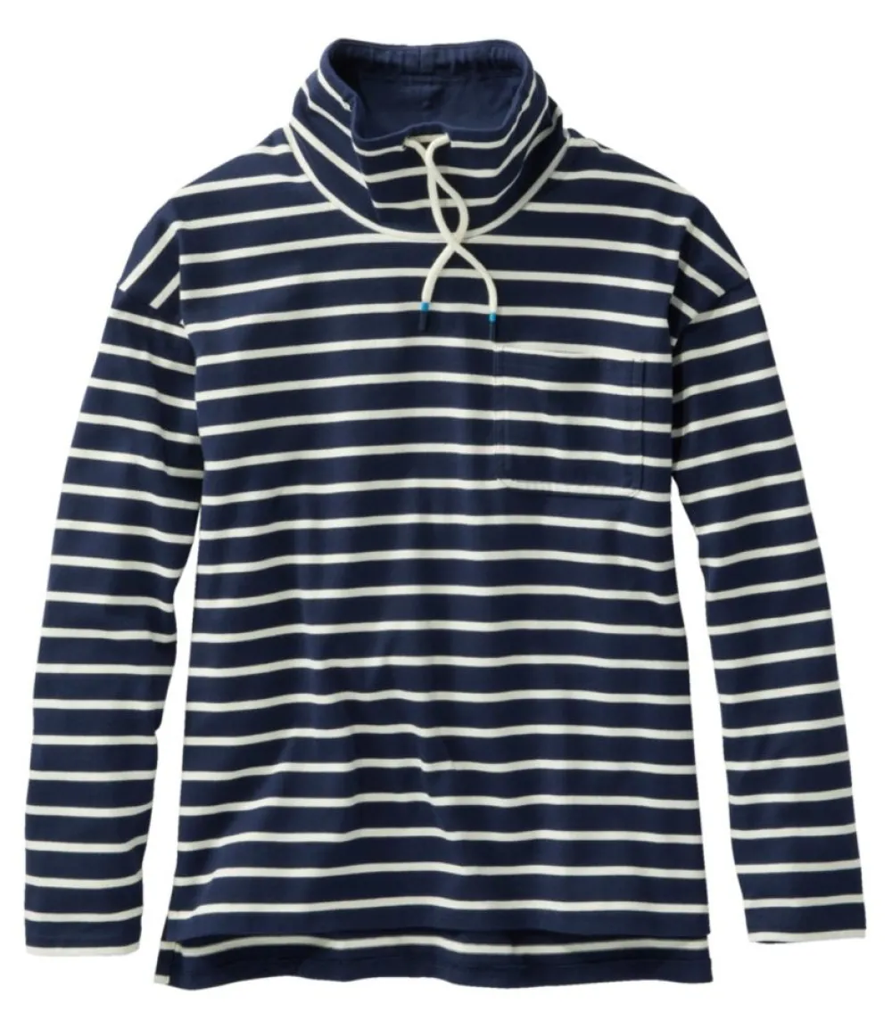 "Women's Heritage Mariner Top, Funnelneck Stripe"-L.L.Bean Best Sale