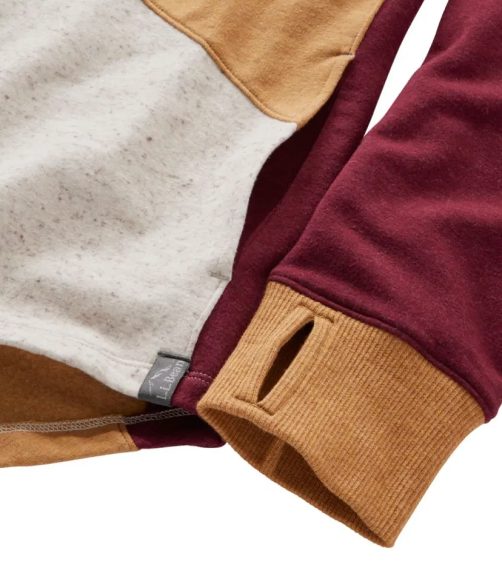 "Women's Cozy Mixed-Knit Pullover, Colorblock"-L.L.Bean Cheap