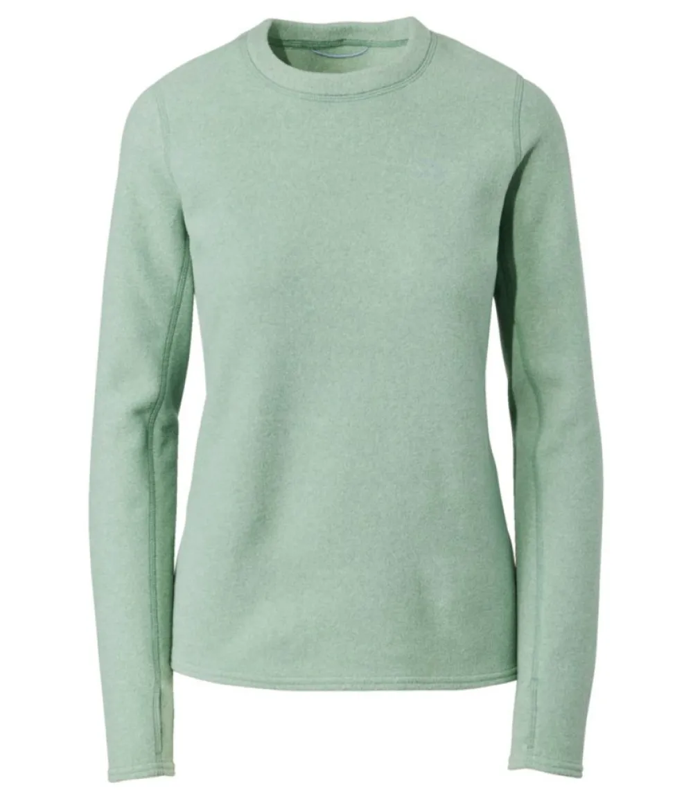 "Women's Fleece Base Layer Crew, Long-Sleeve"-L.L.Bean Outlet