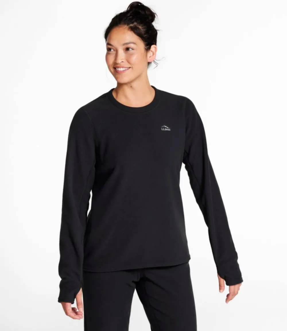 "Women's Fleece Base Layer Crew, Long-Sleeve"-L.L.Bean Outlet