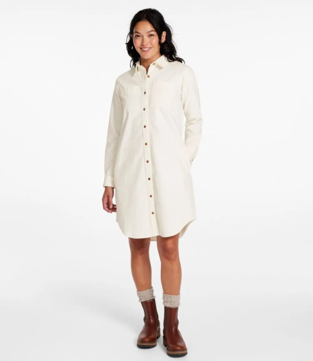 "Women's Heritage Corduroy Shirt Dress"-L.L.Bean Best Sale