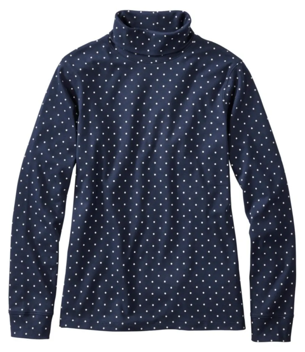 "Women's Interlock Turtleneck, Long-Sleeve Allover Print"-L.L.Bean Hot