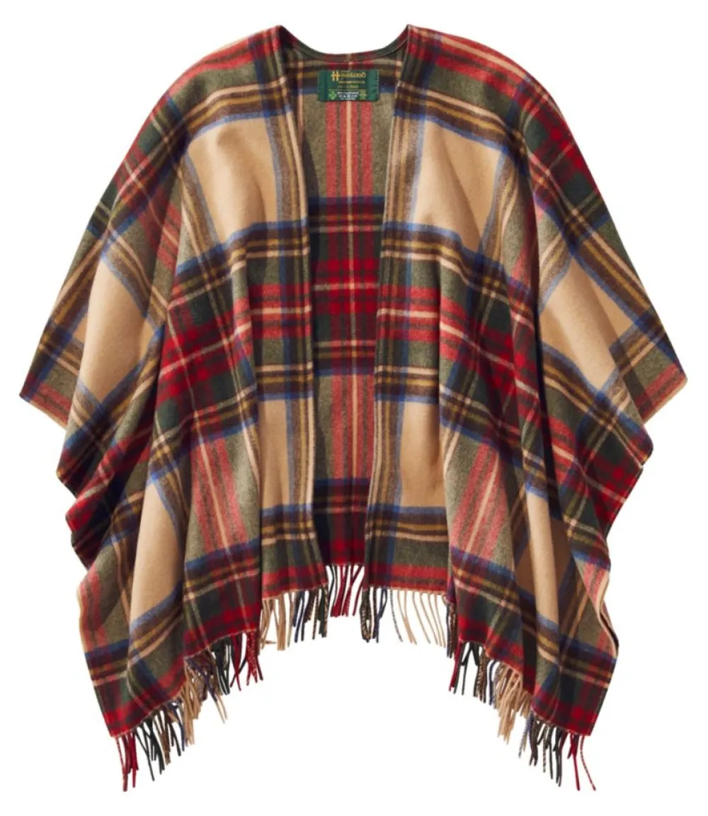 "Women's Poncho Scarf, Plaid"-L.L.Bean Outlet