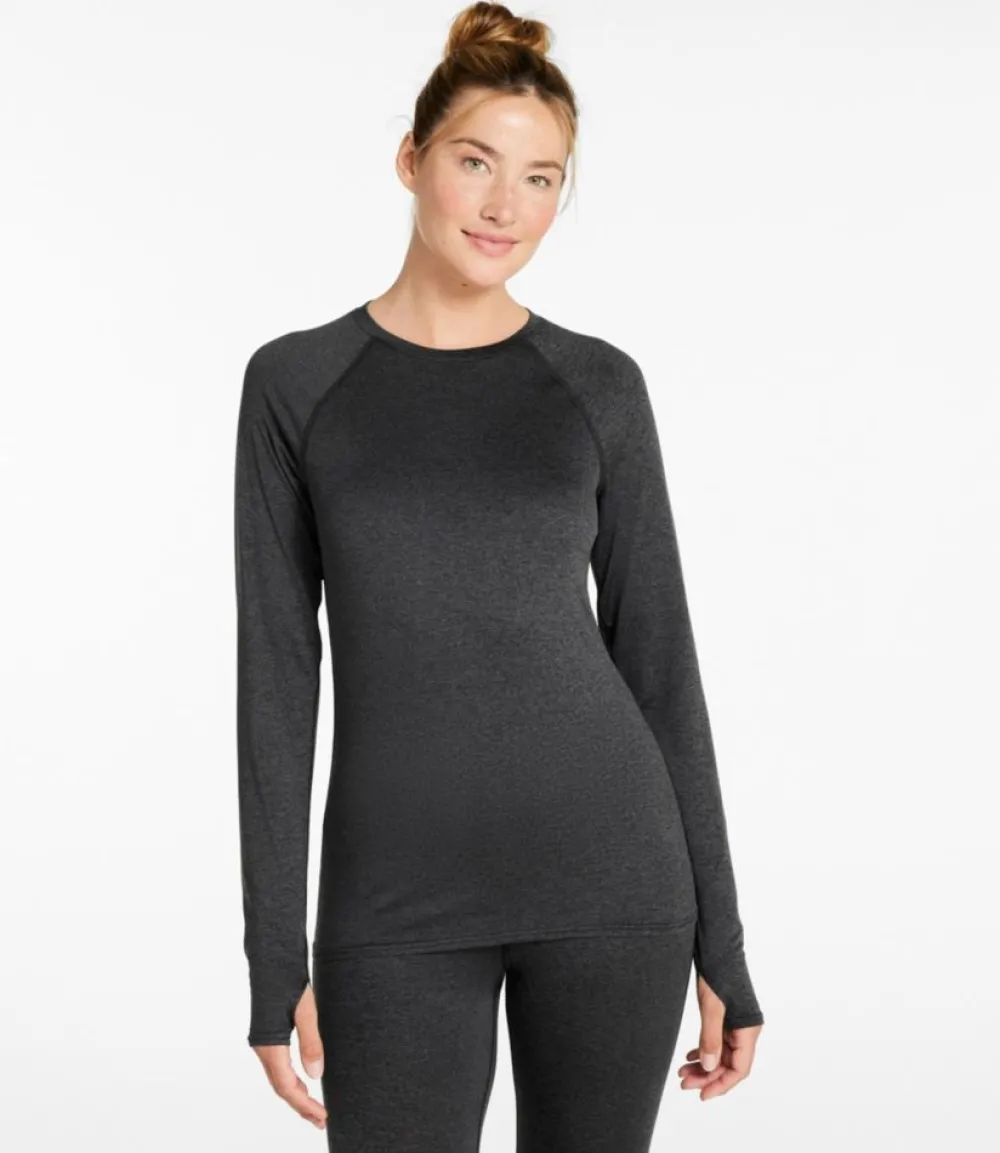 "Women's Simple Soft Base Layer, Crew"-L.L.Bean Hot