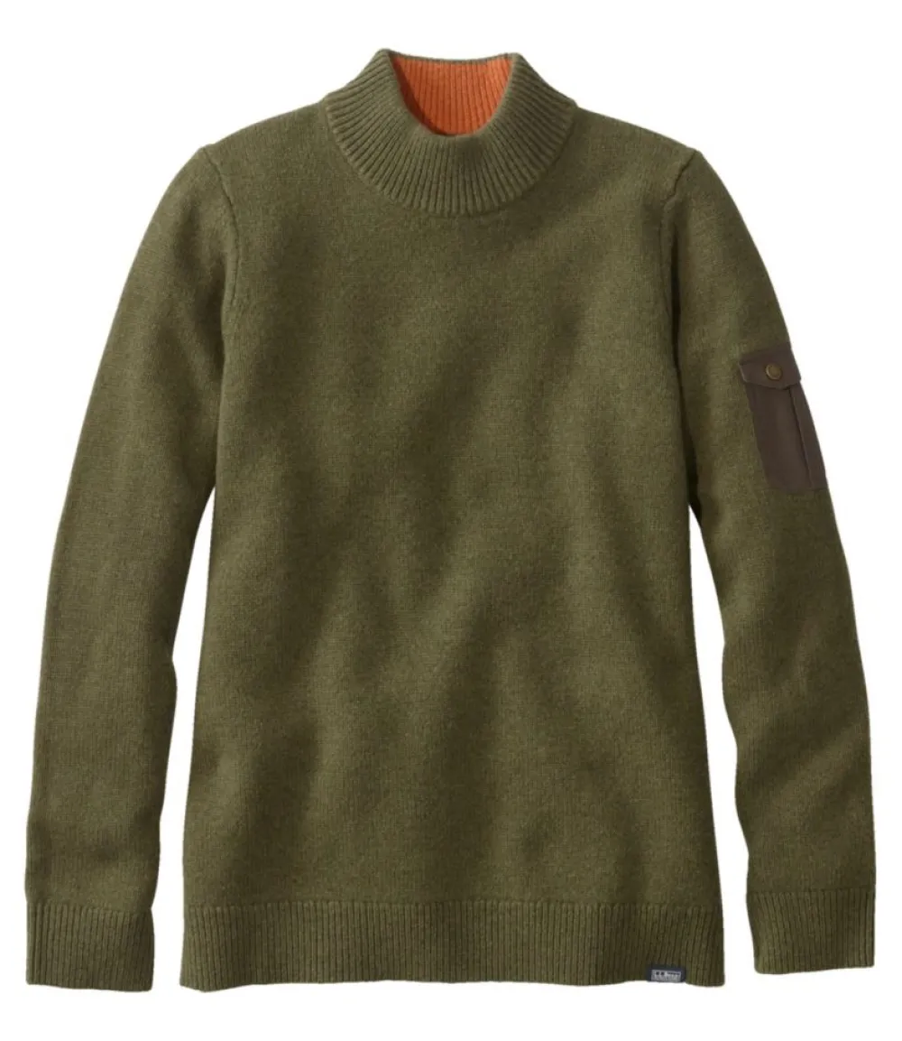 "Women's Maine Guide Mock Crew Sweater"-L.L.Bean Shop