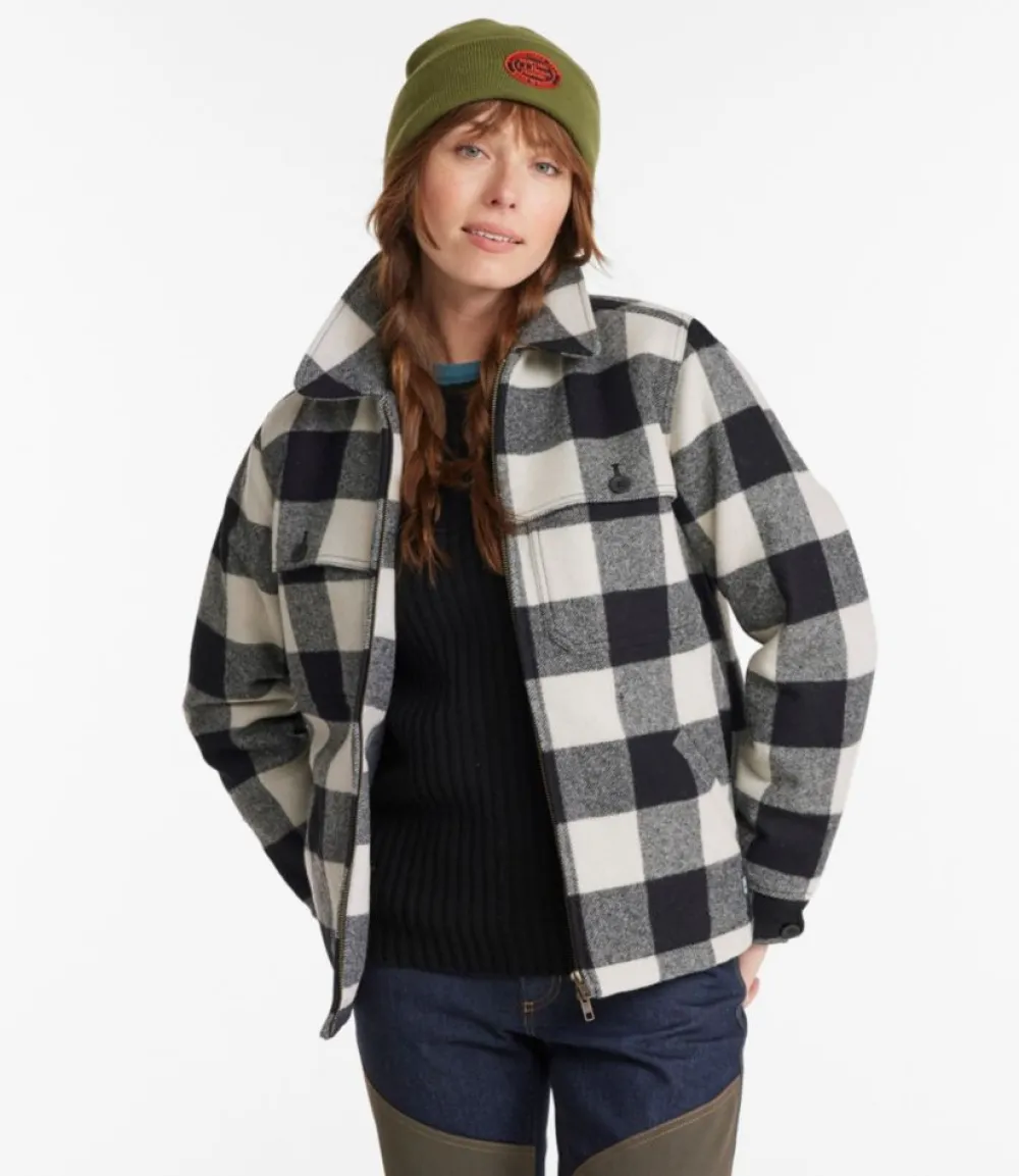 "Women's Maine Guide Zip Front Jac-Shirt with Primaloft, Plaid"-L.L.Bean Discount