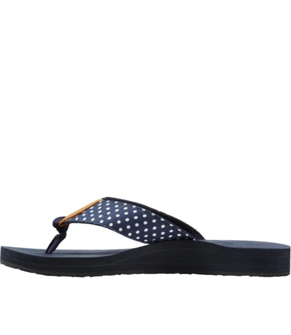 "Women's Maine Isle Flip-Flops, Woven Print"-L.L.Bean Sale