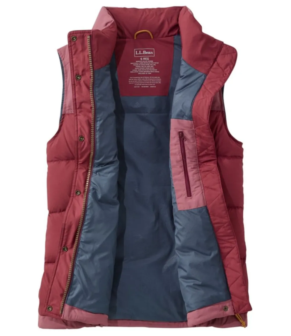 "Women's Mountain Classic Down Vest, Colorblock"-L.L.Bean Best Sale